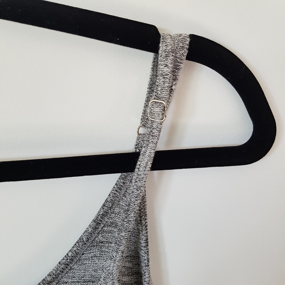 BRUNETTE THE LABEL Knit Strappy Tank Dress Grey XS - Picture 5 of 10